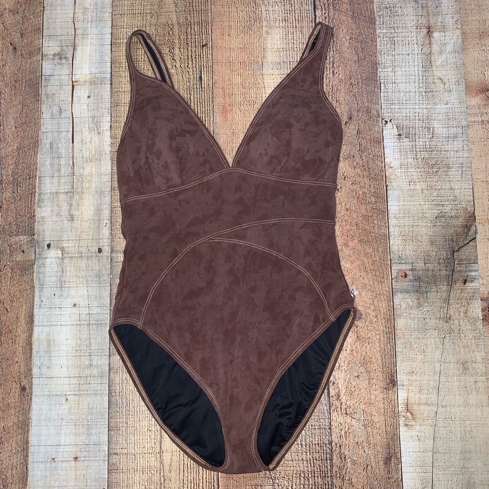 Magic Suit | Brown Suede One Piece Swimsuit